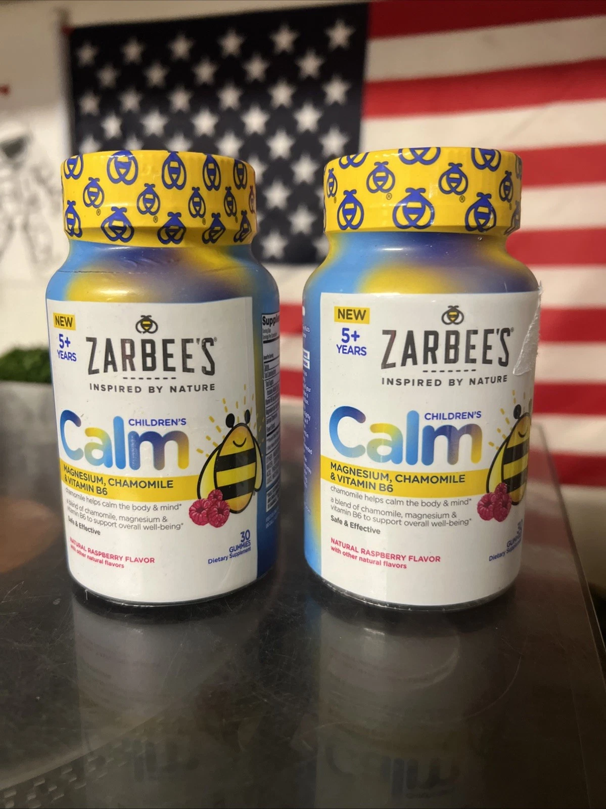 2PK Zarbee's Children's Calm ~ 30 Gummies Each ~ Raspberry Flavor ~ EXP 12/25