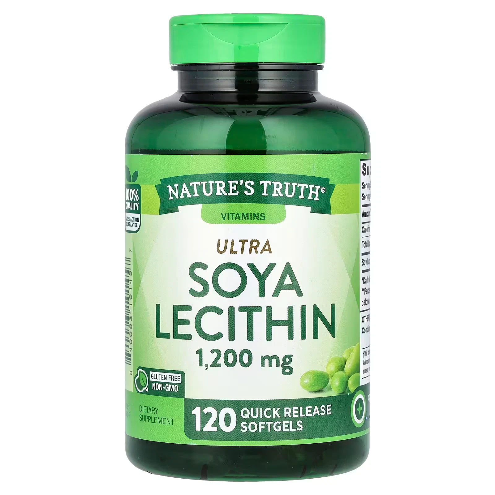 Nature's Truth Ultra Soya Lecithin Softgels, 1200 mg, 120 count