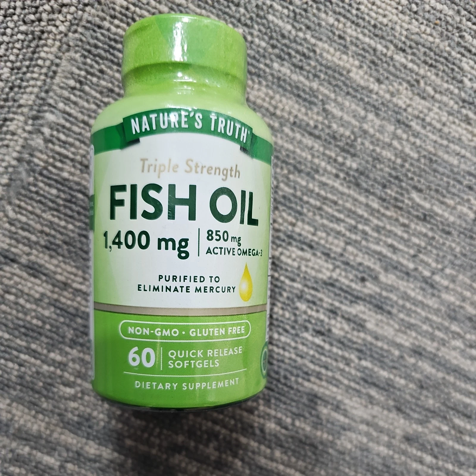 Nature's Truth Fish Oil 1400 mg, 60 Quick Release Softgels 840093101303VL