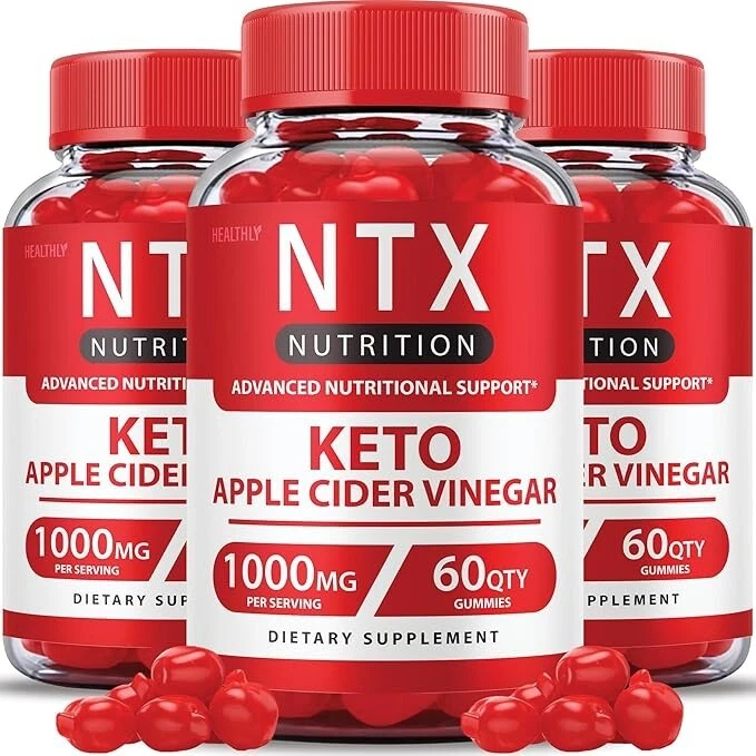 NTX Keto Gummies Advanced Nutritional Support Supplements (180 Gummies) 3-Pack