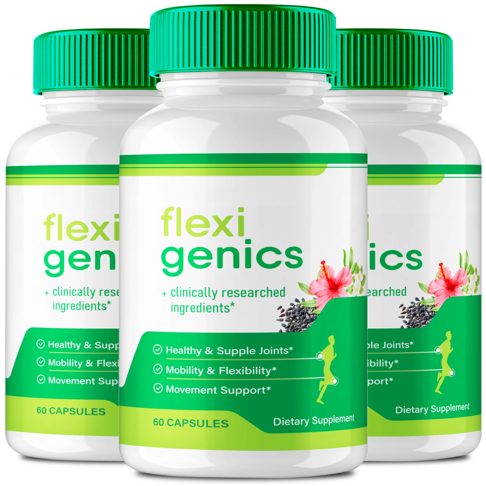 (3 Pack) Flexigenics Capsules Dietary Supplement for Muscle & Joint Discomfort