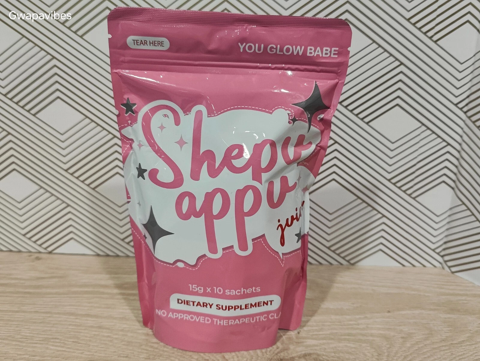 You Glow Babe SHAPE UP SHEPU APPU Juice Powder Mix, 10 Sachets x 15g Each