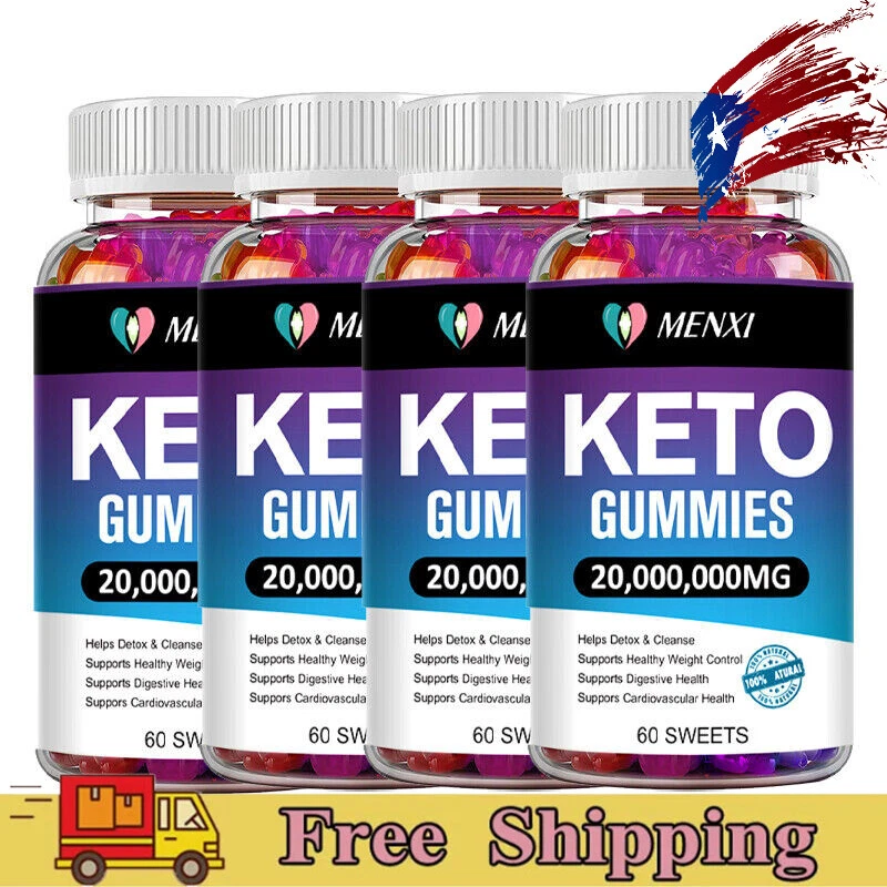 MENXI ACV Keto Gummies 20,000,000MG Apple Cider Vinegar Weight Loss 60 Gummy