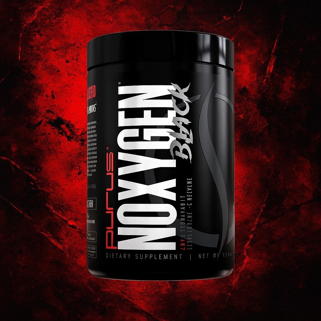 Noxygen Black by Purus Labs: Extreme Pump Pre-workout Accelerator with Creatine