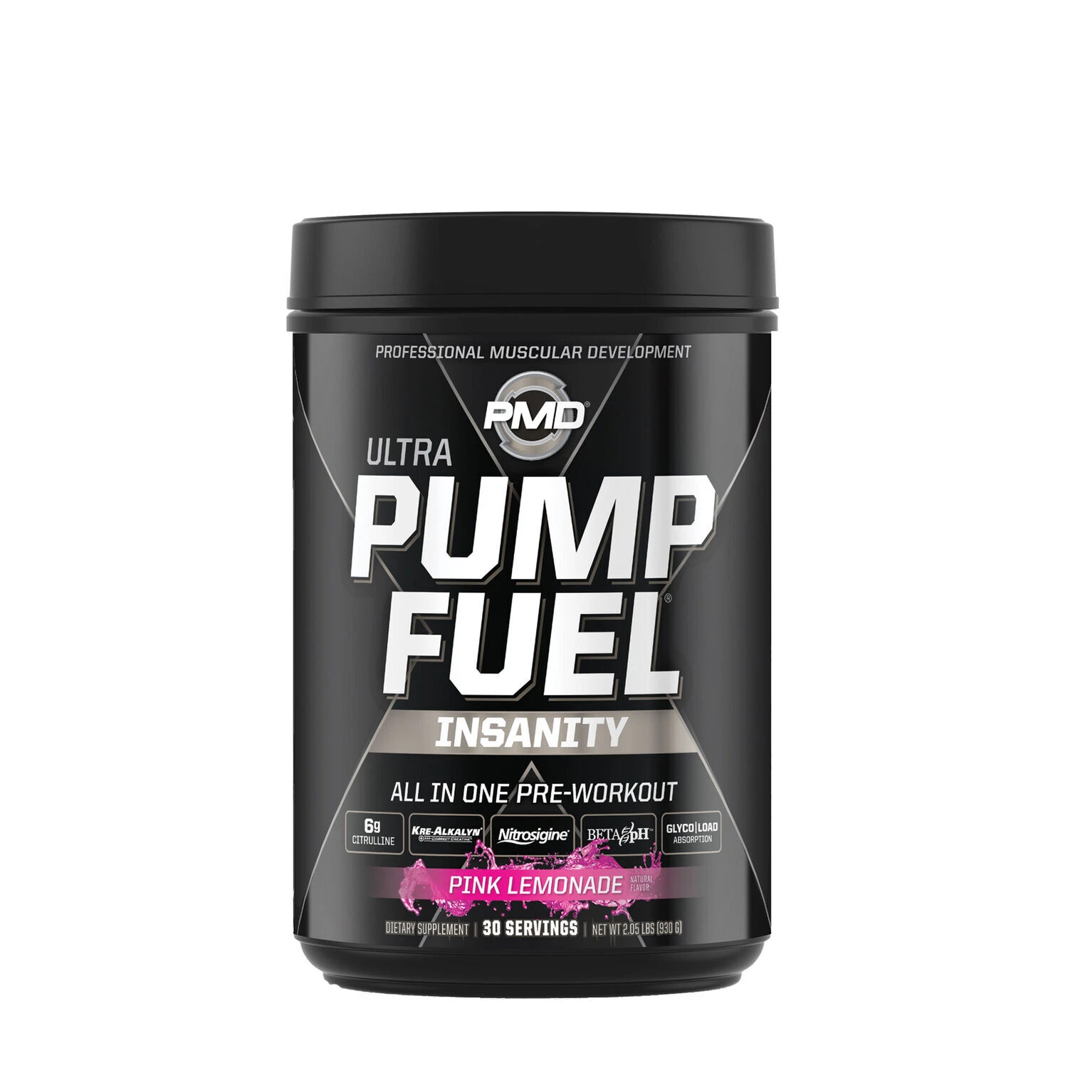 PUMP FUEL ULTRA INSANITY --- PRE WORKOUT - Pink Lemonade (30 Servings)