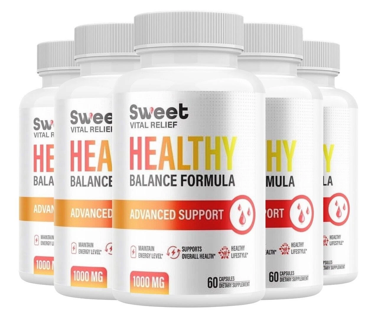 (5 Pack) Sweet Vital Relief Capsules – SweetVital Relief Pills Advanced Support