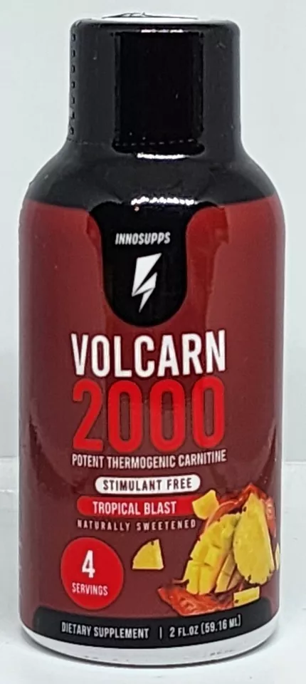 Innosupps Volcarn 2000 Potent Thermogenic Carnitine Tropical Blast 2 oz NEW