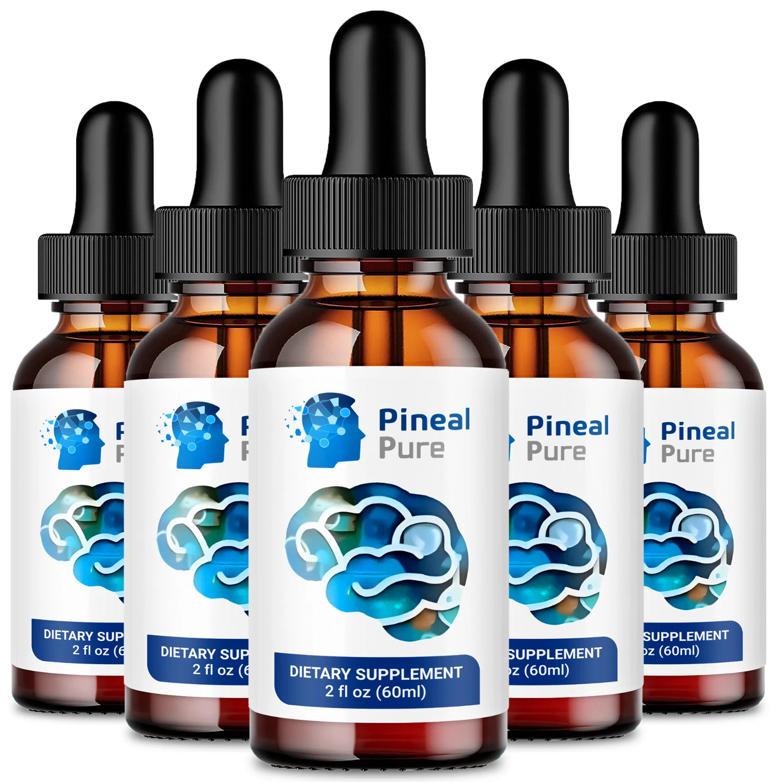 (5 Pack) Pineal Pure Blood Drops, PinealPure Blood Support Formula Liquid Drops