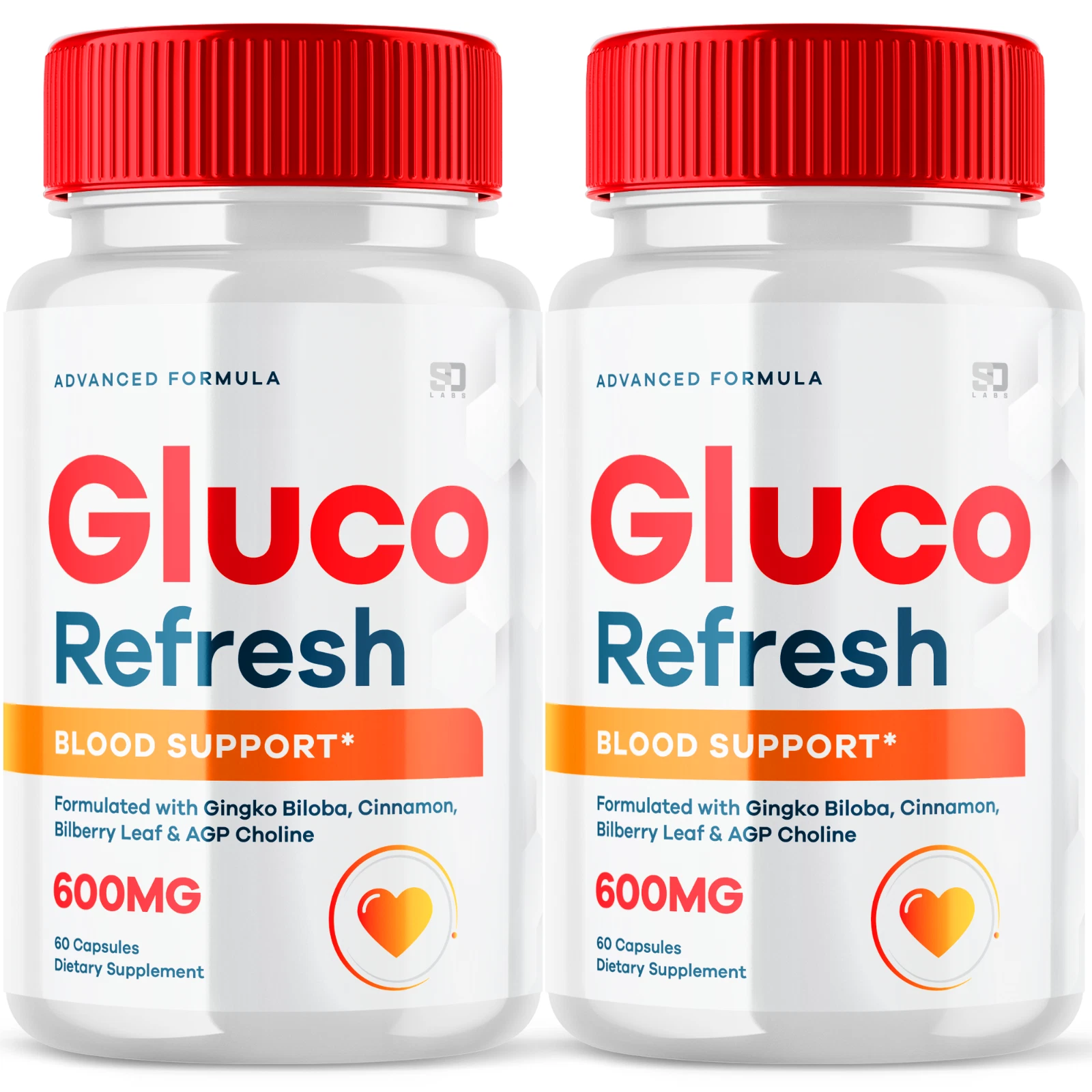 (2 Pack) Gluco Refresh Pills - Blood Sugar Health Support Formula - 120 Capsules