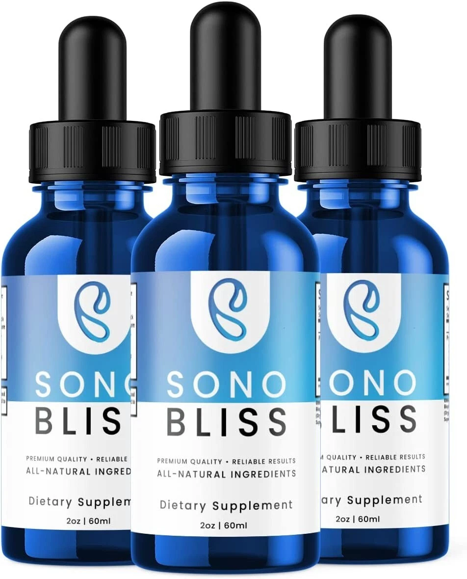 3 Pack - Sono Bliss Drops - Sono Bliss For Tinnitus, Support Healthy Eardrum