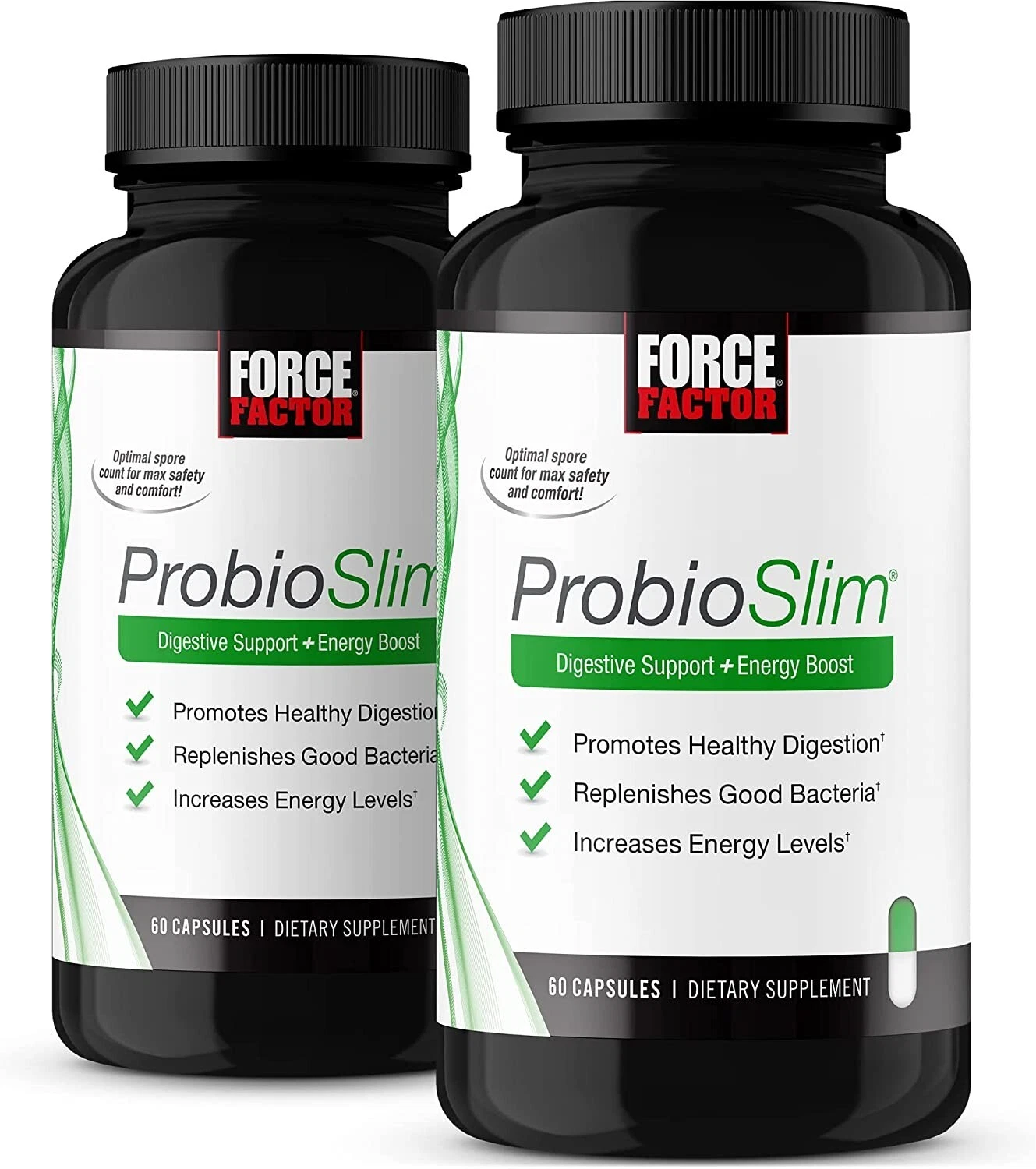 Force Factor ProbioSlim Probiotic Supplement Weight Loss - Unisex (120 Capsules)