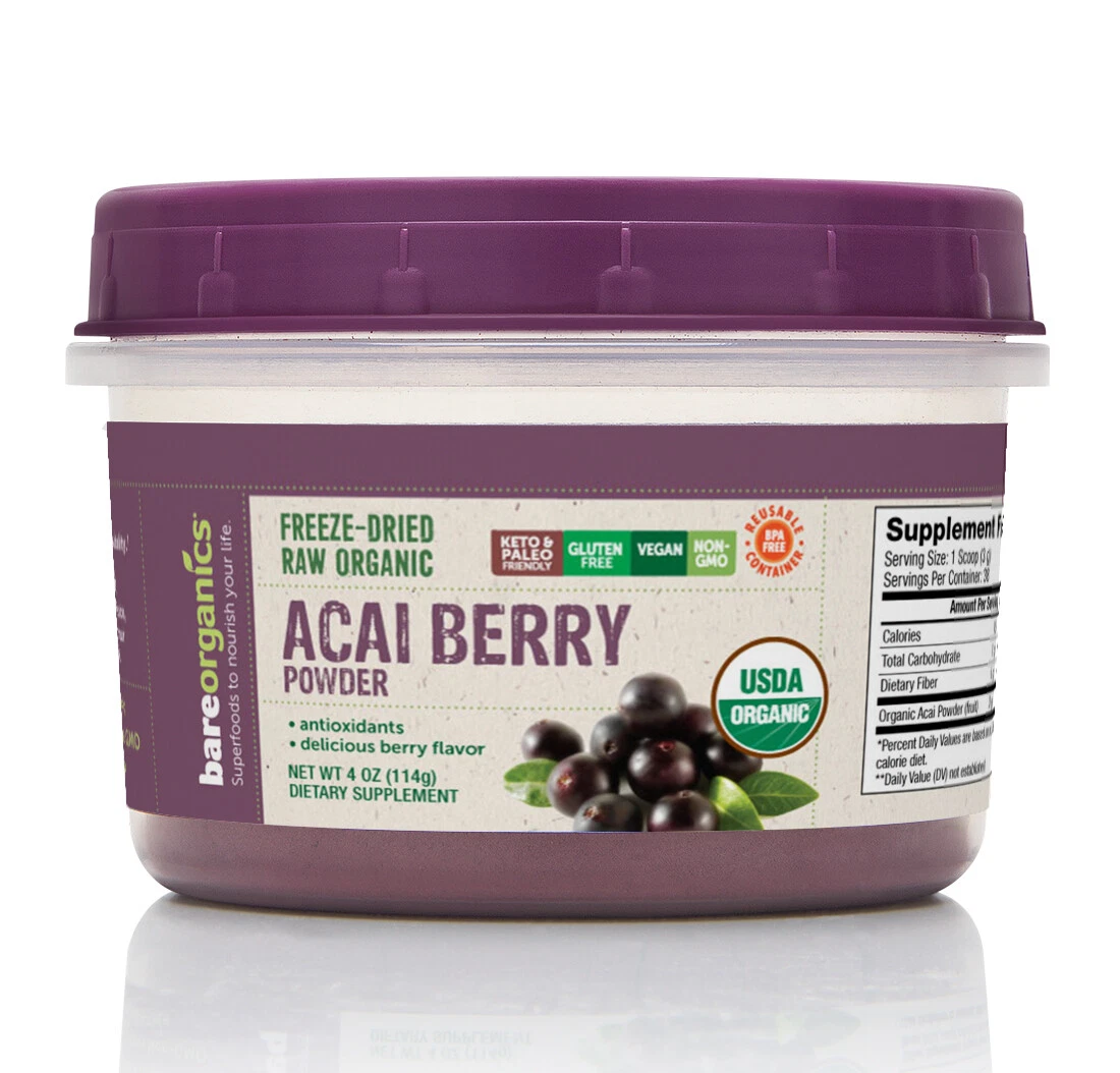BareOrganics - Acai Powder (Raw - Organic)