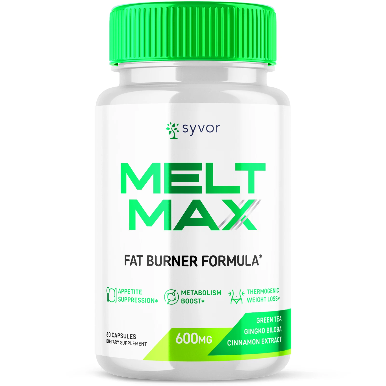 Melt Max Advanced Burner Formula Natural Energy and Fitness Support 60 Capsules