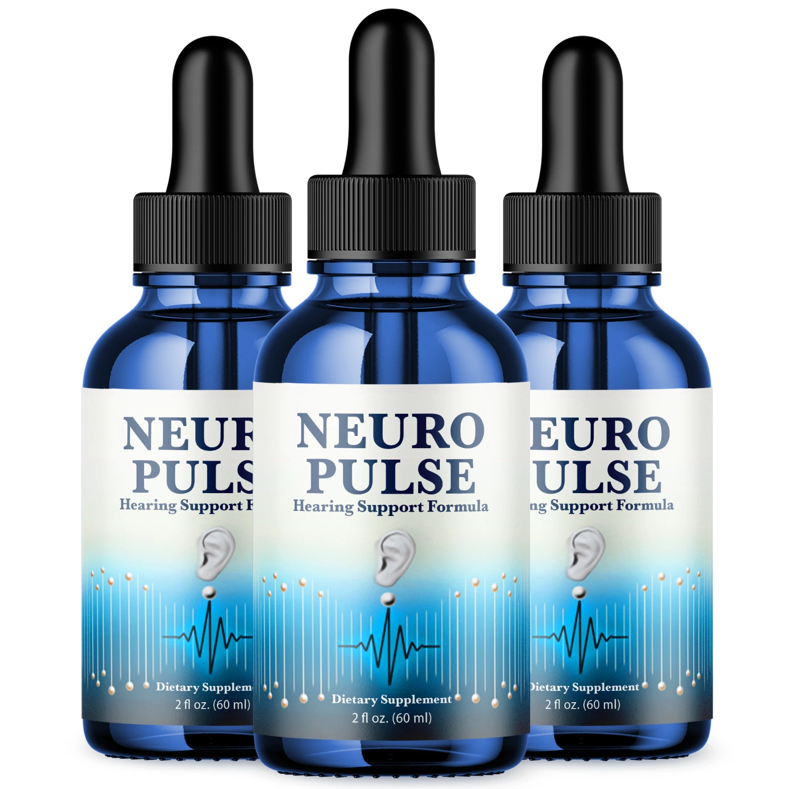 Neuro Pulse Ear Drops Supplement for Tinnitus Support, Ear Relief & Comfort 2oz
