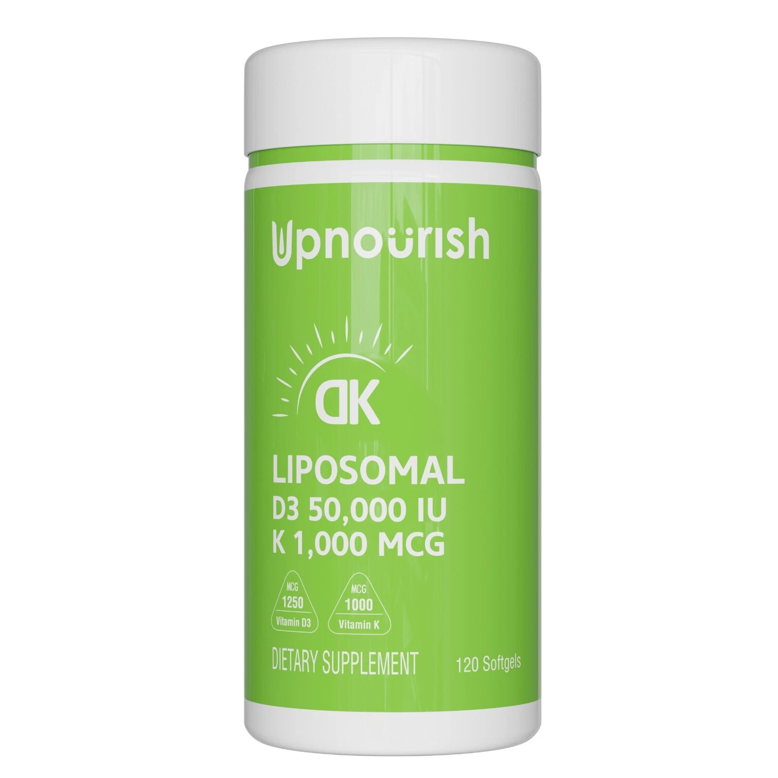 Liposomal Vitamin D3 50000 IU K 1000 mcg softgel 120 ct