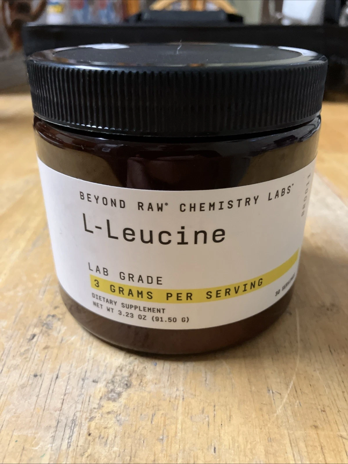 BEYOND RAW Chemistry Labs L-Leucine Powder | Fuels Muscles | 30 Servings