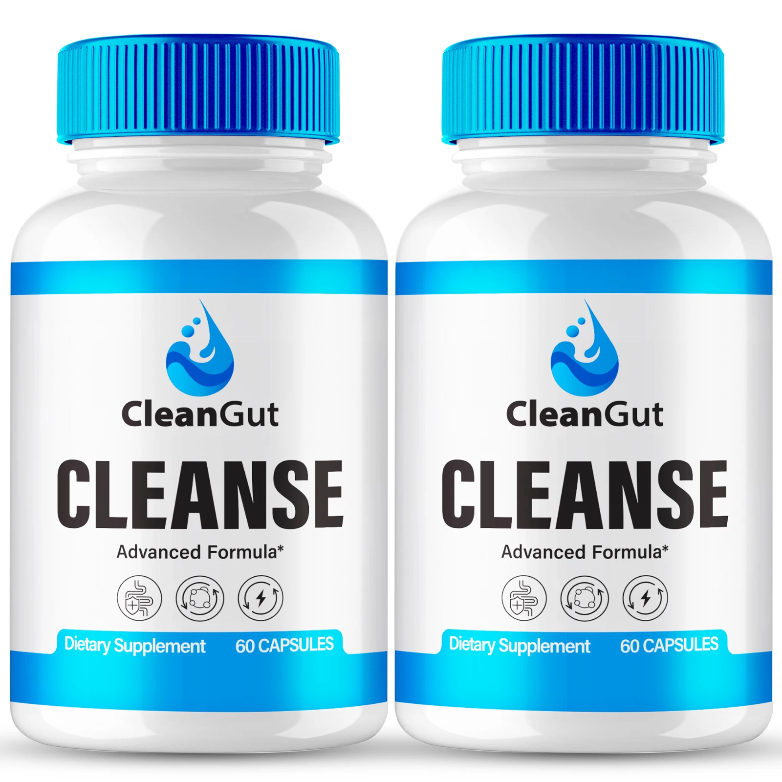 어드밴스드 프로바이오틱 진드기 건강 보조제용 (2팩) 클린 거트 캡슐