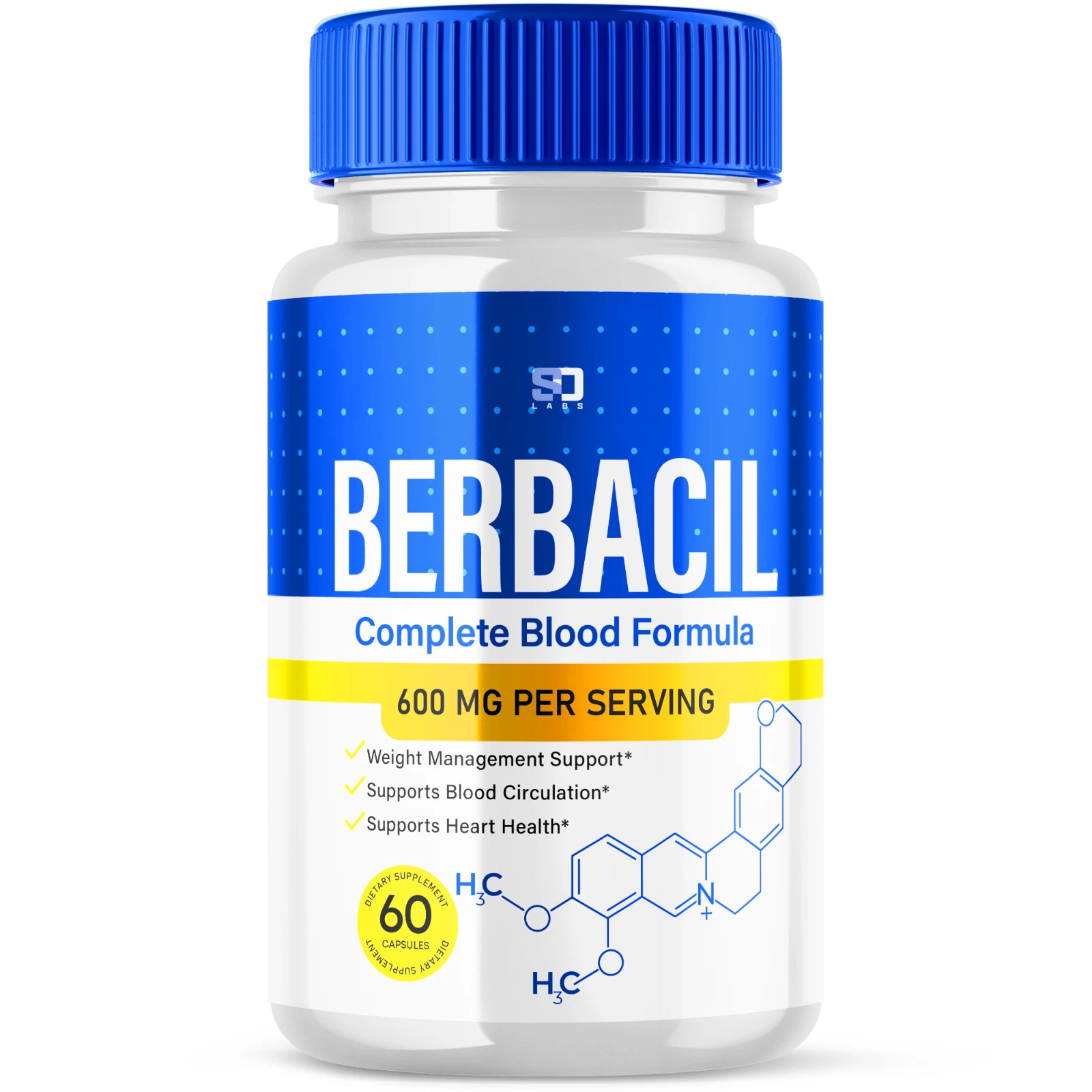 Berbacil Capsules - Promotes balanced blood sugar and pressure 60 Capsules