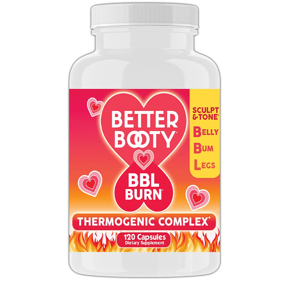 Better Booty BBL BURN Weight Loss Women's Fat Burner Thermogenic Capsules 120ct