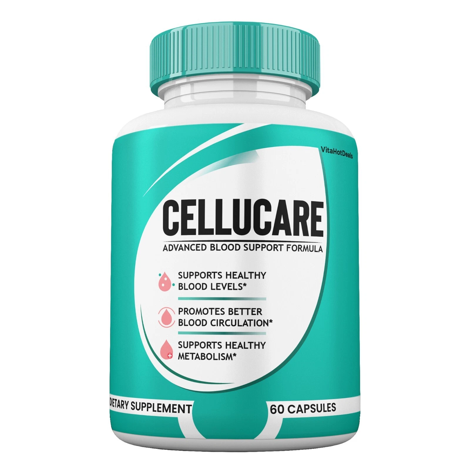 Cellucare Advanced Blood Support Capsules, Max Strength Formula, (1 Pack)