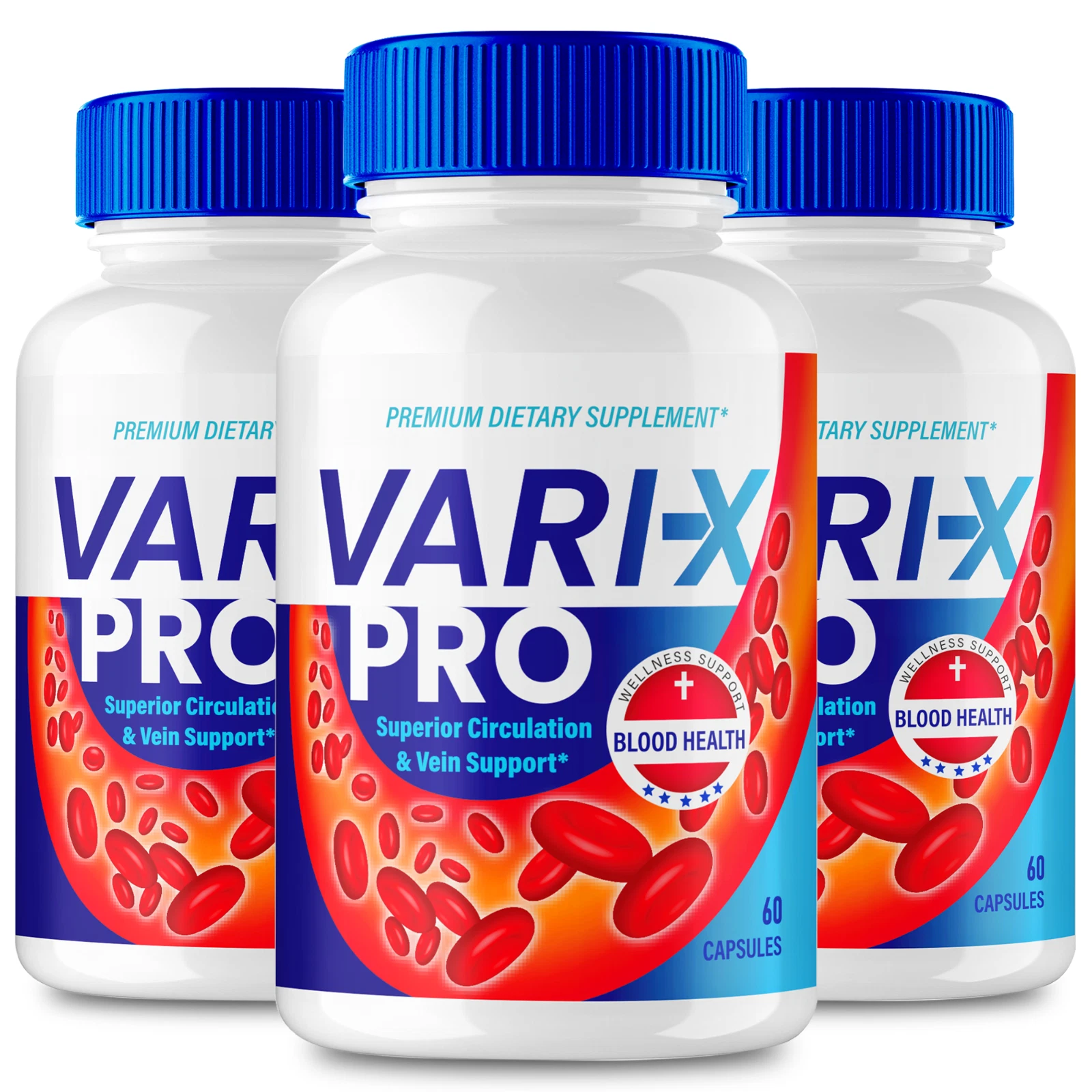 (3 Pack) Vari-X Pro Blood Sugar Support, Vari X Pro Blood Circulation Pills