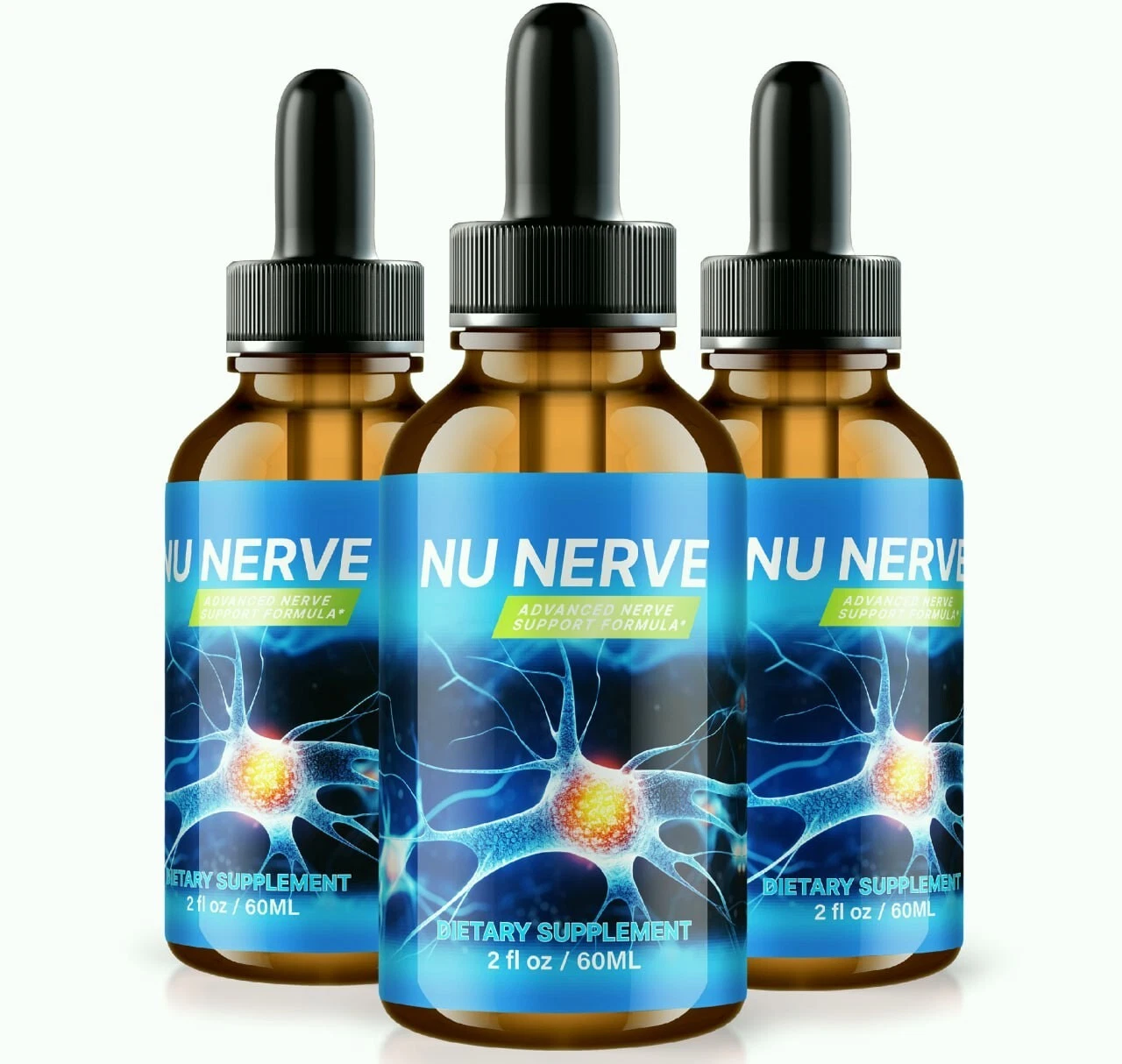 (3 Pack) NuNerve Drops to Support Nerve Health and Prevent Nerve Damage