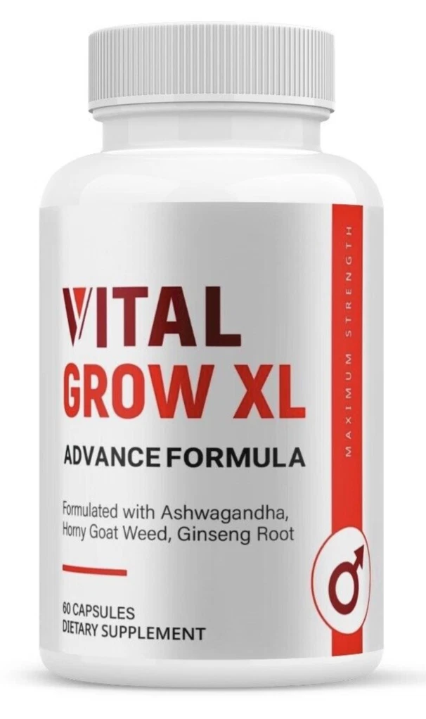 Vital Grow XL Capsules Male Supplement for Stamina and Performance (60 Capsules)
