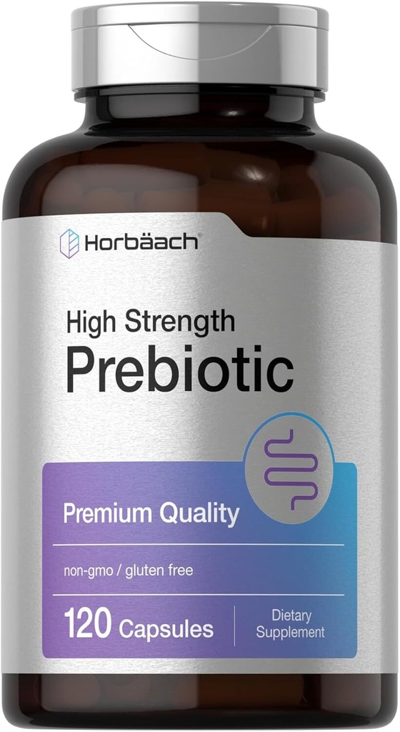 Prebiotic Supplement | 120 Count | High Strength for Men & Women | by Horbaach