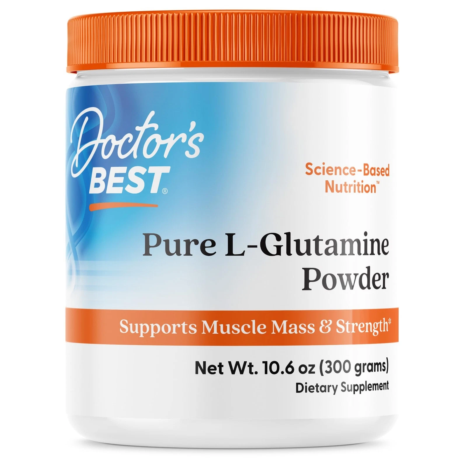 Doctor's Best Pure L Glutamine Powder 10.58 Ounce Muscle Recovery Supplement
