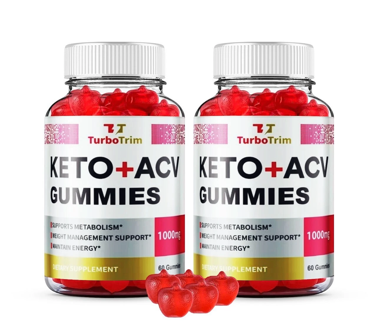 Turbo Trim Keto + ACV Gummies for Weight Loss Advanced Formula (120 Gummies)