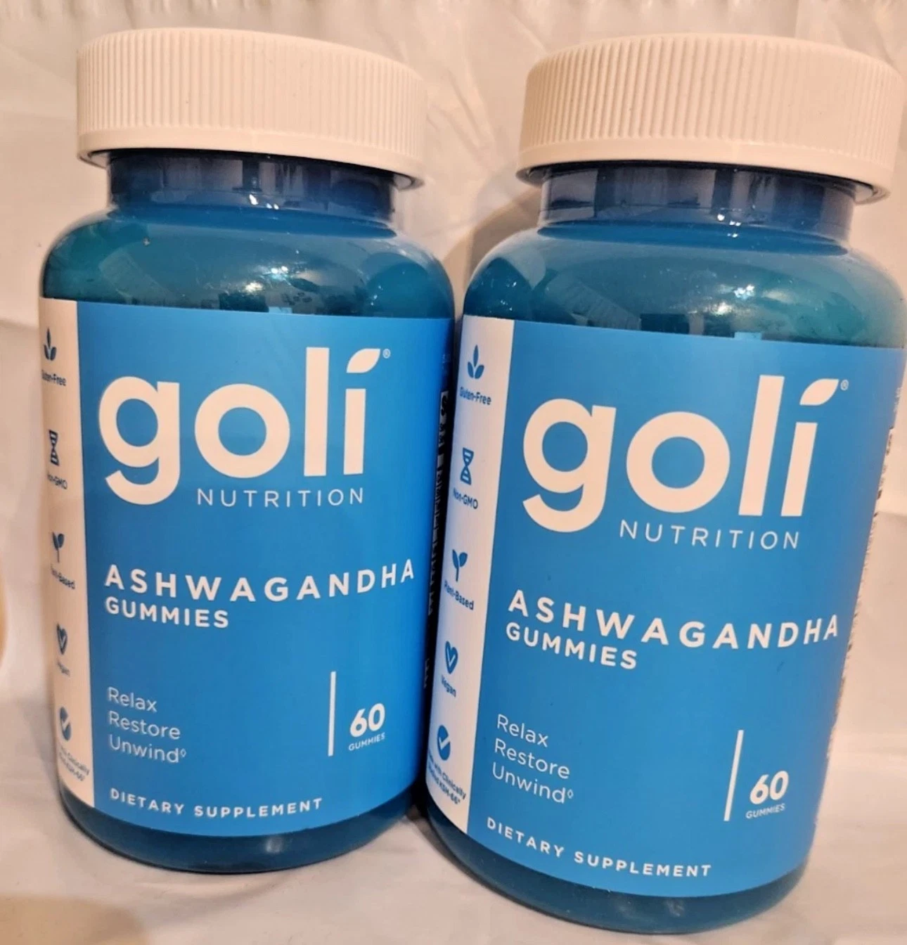 Goli Nutrition ASHWAGANDHA 60 Gummies Pack of 2