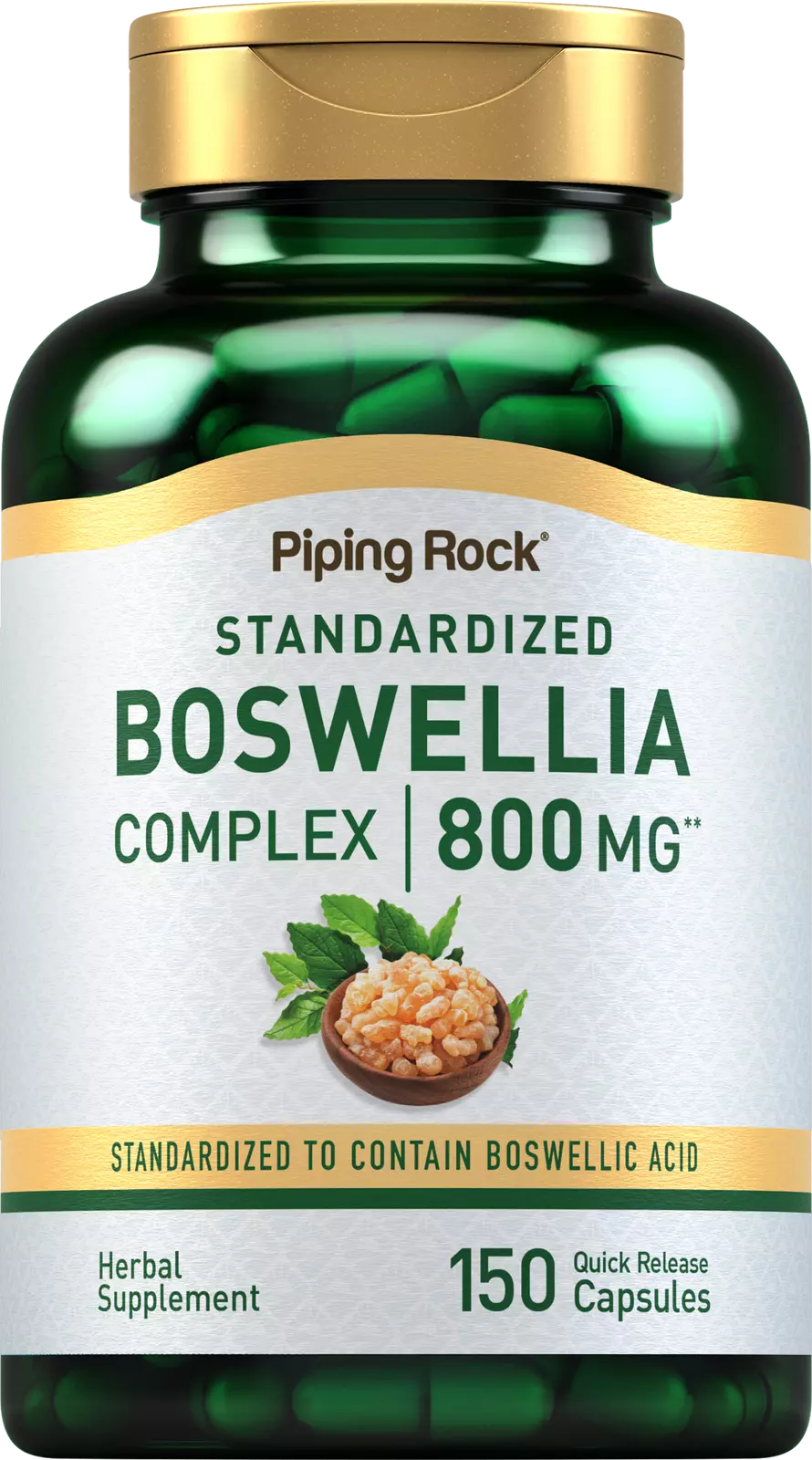 Boswellia Serrata Extract | 800mg | 150 Capsules | Complex | by Piping Rock