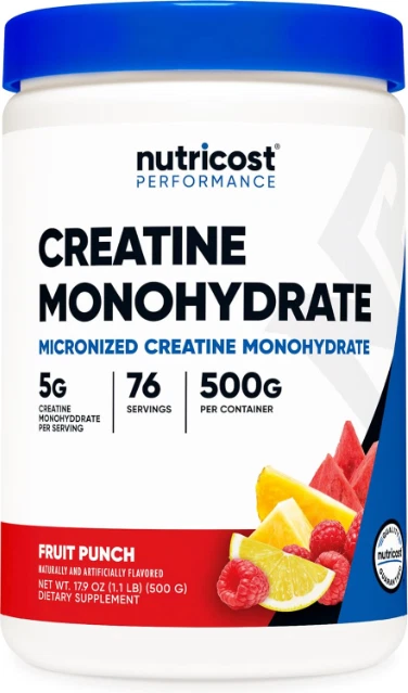 Nutricost Pure Creatine Monohydrate 500 Gram Powder - Nutricost