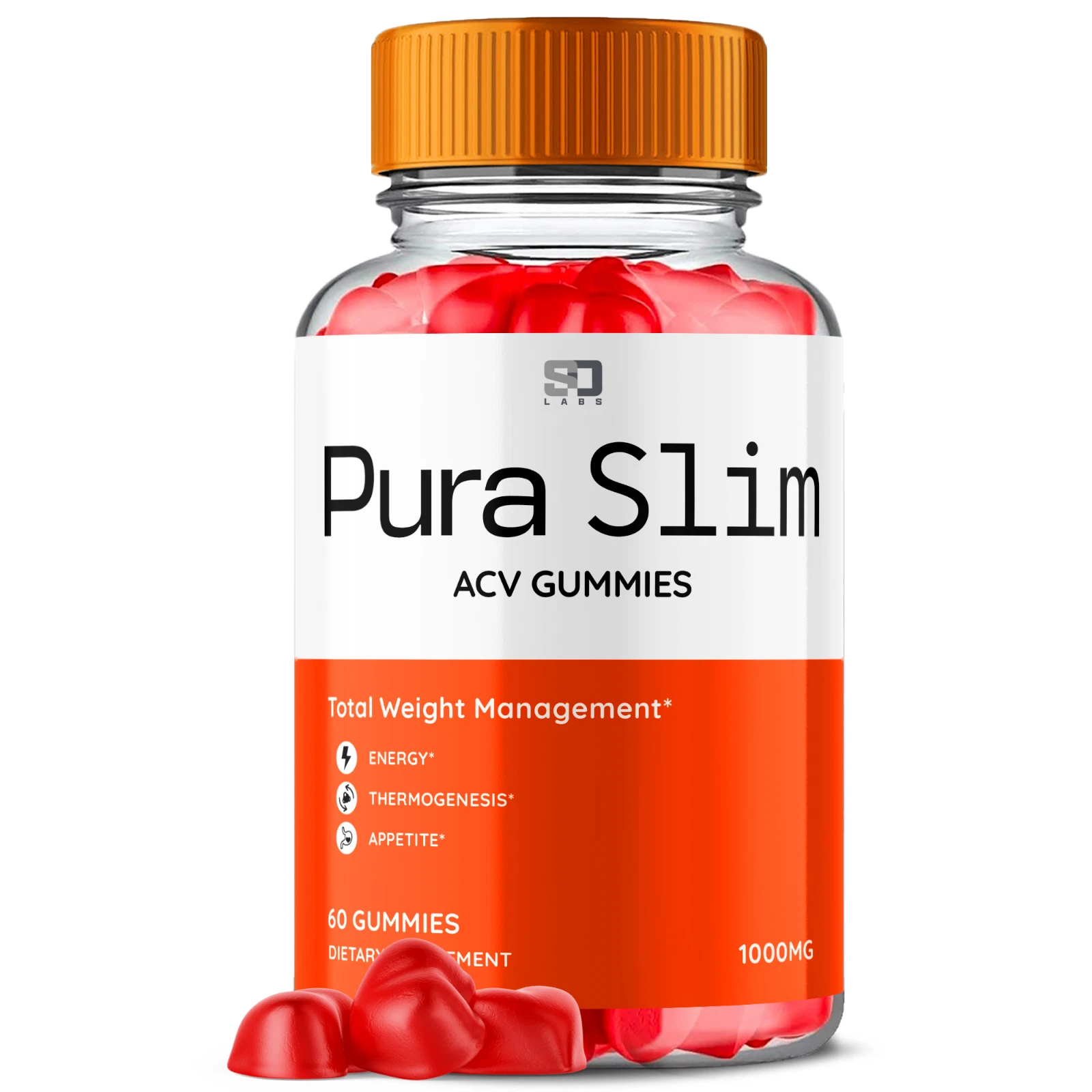 Pura Slim ACV Gummies Total Weight Management & Boosts Energy 60 Gummies