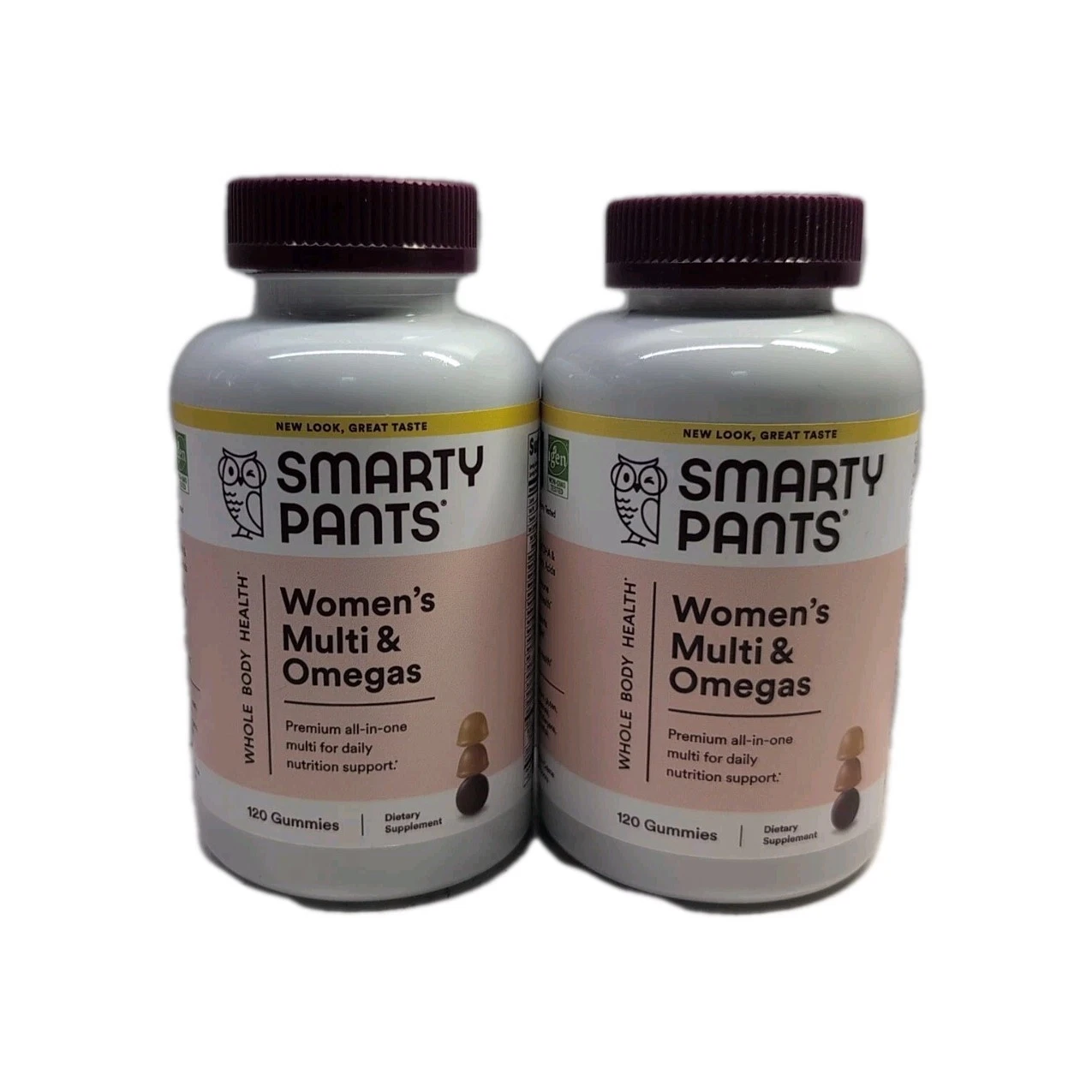 (2) Smarty Pants Women's Multi & Omegas Vitamins 120 Gummies Each. Exp: 3/26/26+