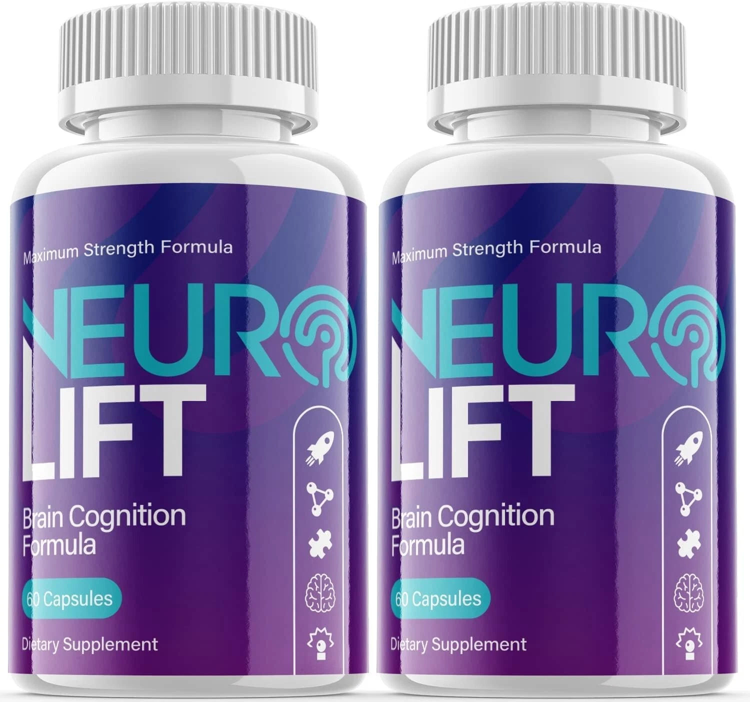 2 Pack - Neuro Lift Nootropic Supplement Pills For Brain, Focus, Memory Booster