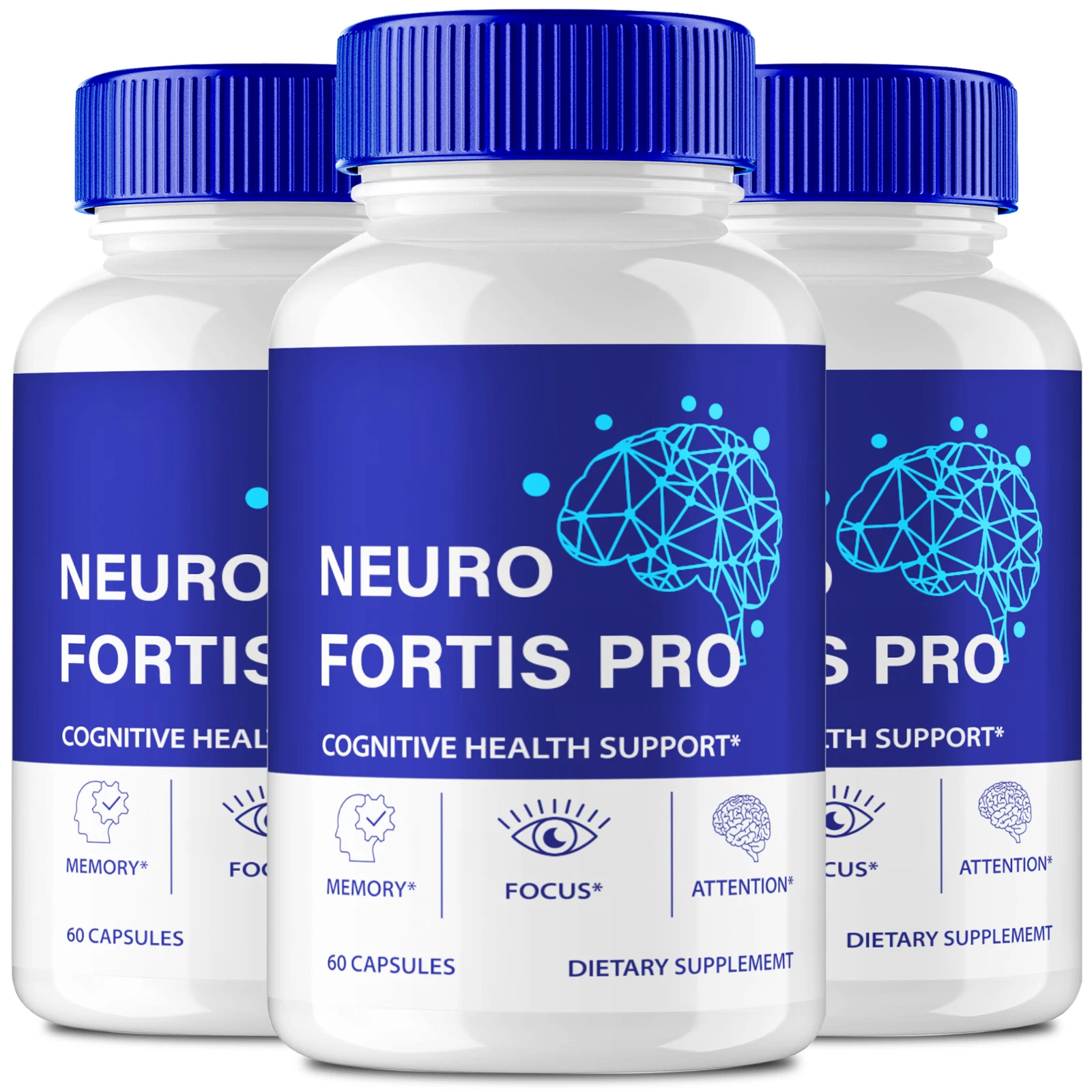 (3 Pack) Neuro Fortis Pro Cognitive Pills to Support Memory and Brain Health