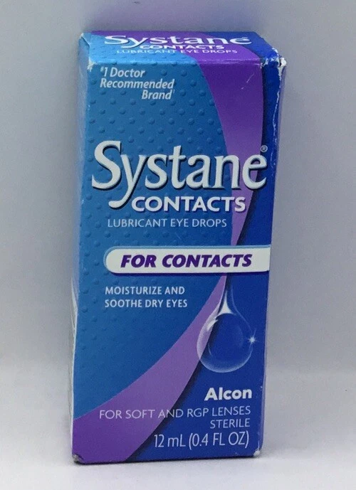 SYSTANE Lubricant Eye Drops For Contacts 0.4fl.oz Exp 9/25
