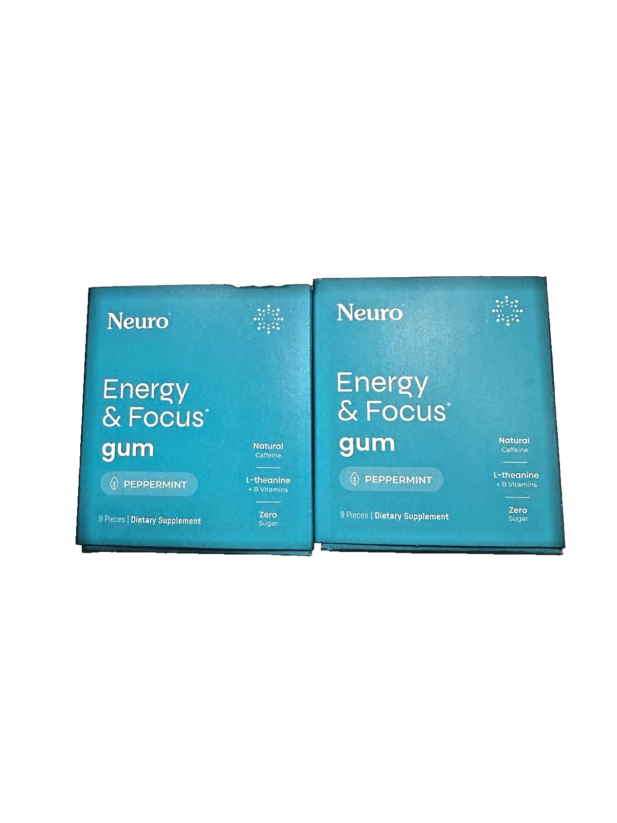 Neuro Gum L-theanine B-12 Nootropics Caffeine 2pk 18 pcs Energy & Focus