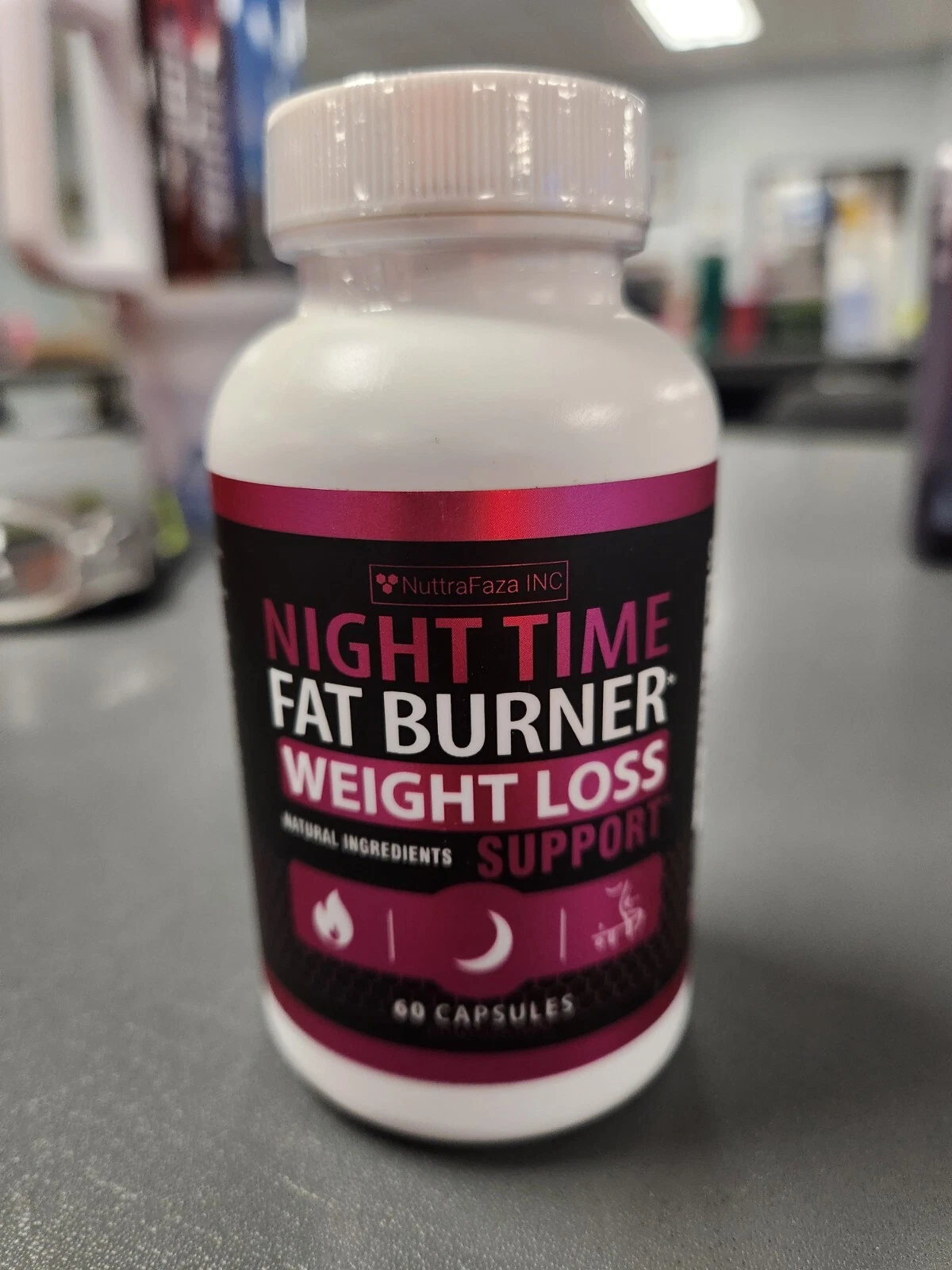 NuttraFaza Night Time Fat Burner Weight Loss Support 60 Caps Exp Free Shipping