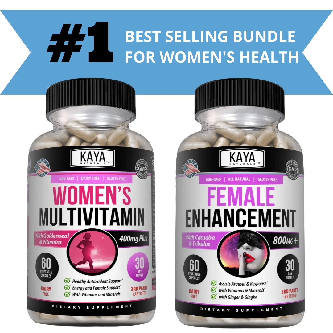 Women's Multivitamin and Female Enhancement Supplement Bundle, Women Enhancement