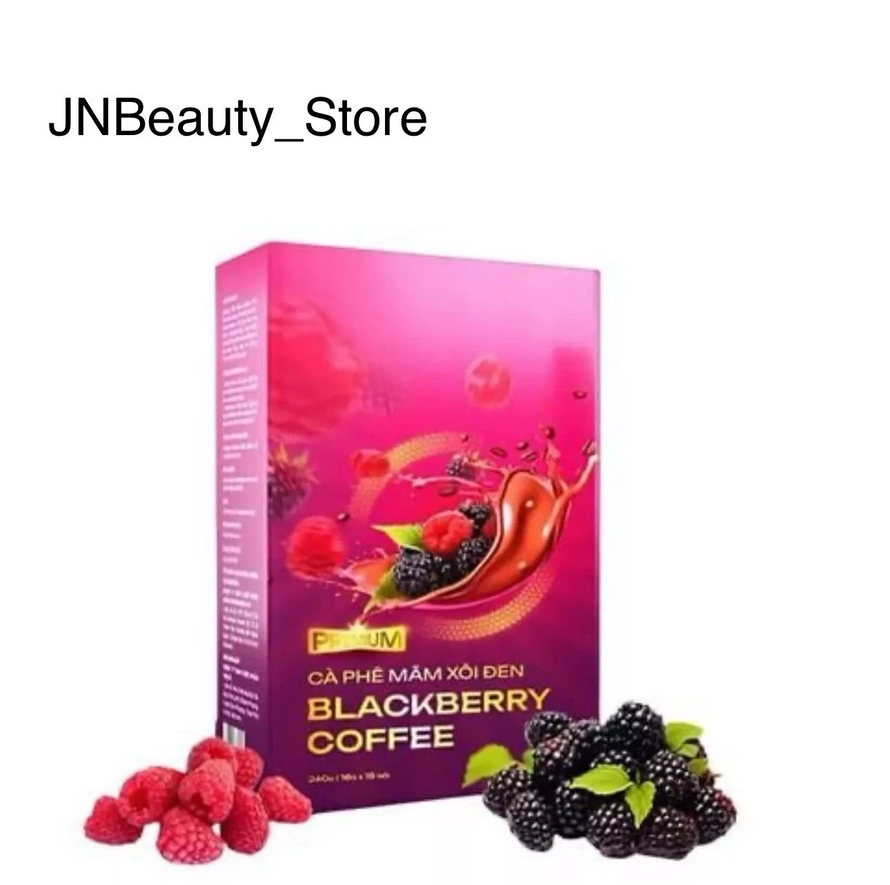 Blackberry Coffee - Ca Phe Mam Xoi Den AUTHENTIC PRODUCT with 7 Colors On Box