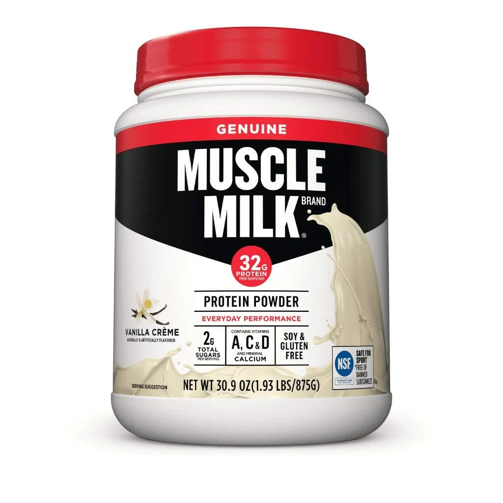 Vanilla Cream Protein Supplement Powder 193 lbs Muscle Milk Pre/Post Workout