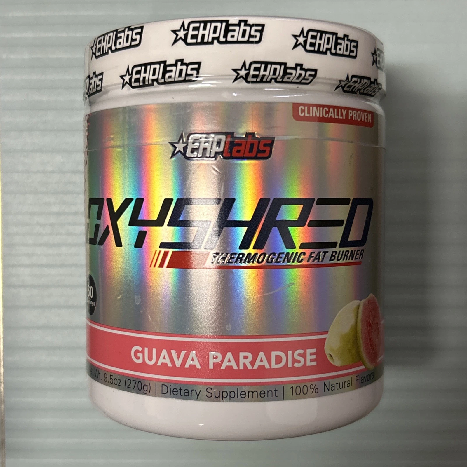 EHP Labs OxyShred Thermogenic Fat Burner Guava Paradise 9.5 oz 60 Serv. By 04/26