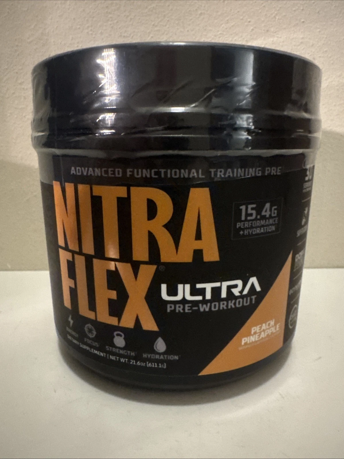 Nitra Flex Ultra Pre-Workout Peach Pineapple 30 Servings Exp 2/2026