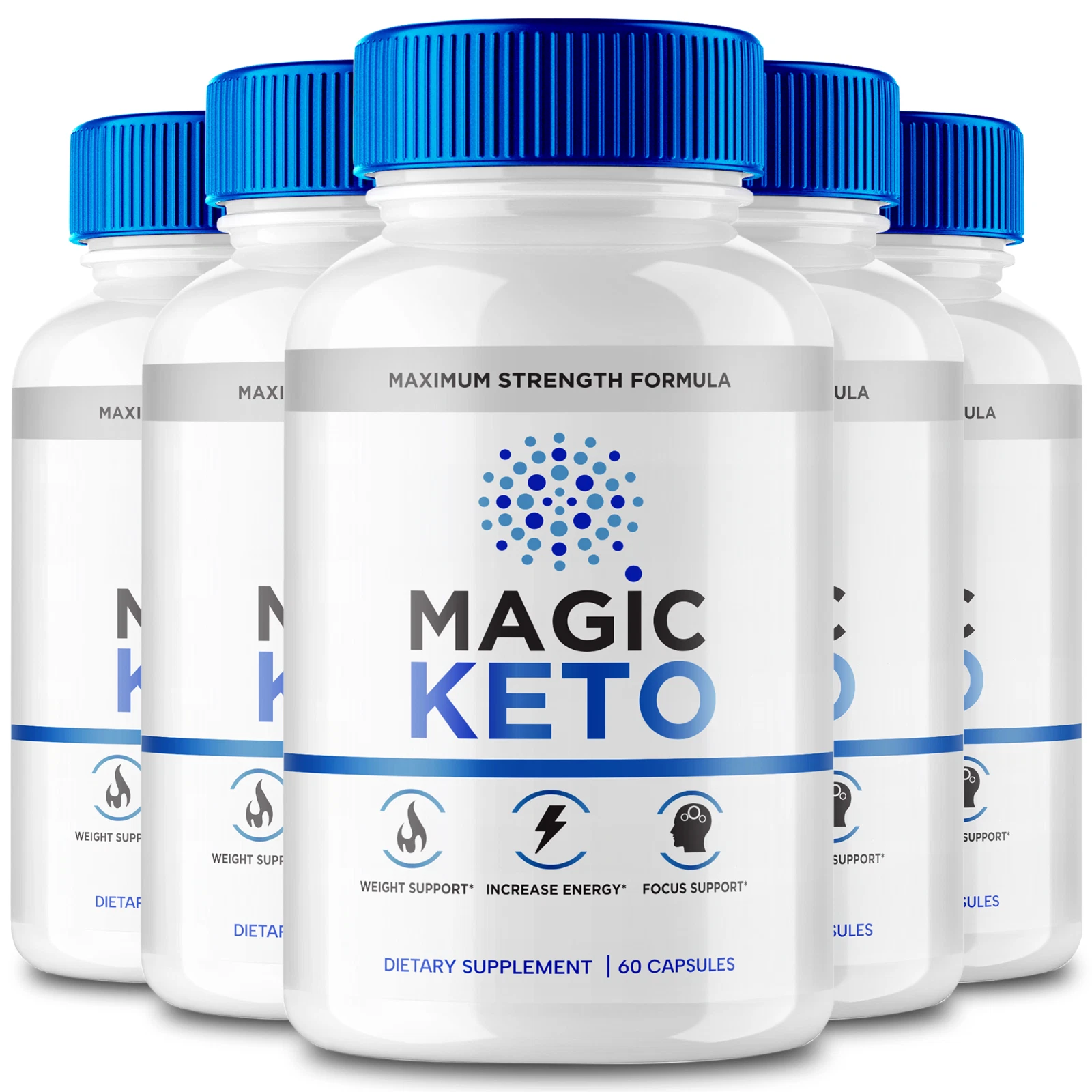 (5 Pack) Magic Keto Advanced Weight Loss Pills to Burn Fat for Energy