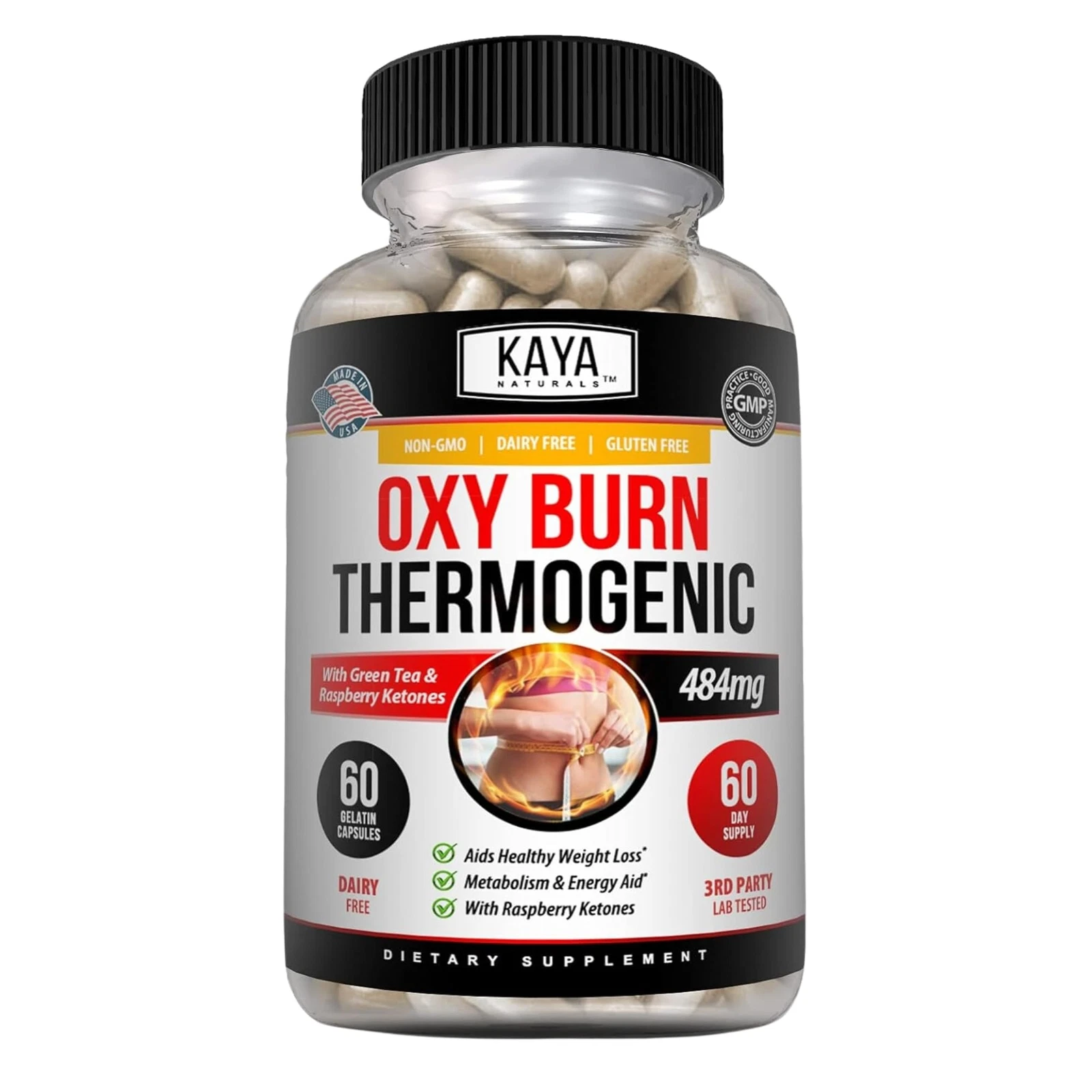 Kaya Naturals Supreme Fat Burner - Weight Loss Pills Women And Men - Appetite -
