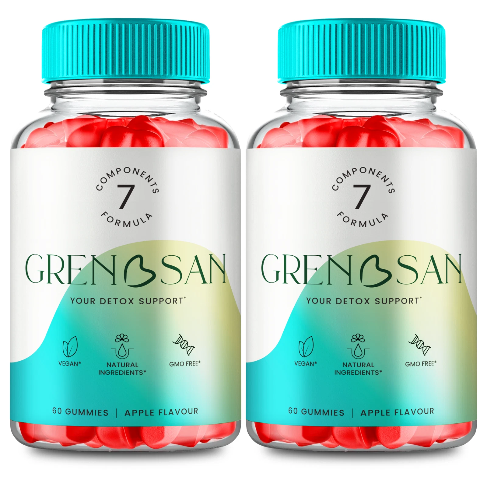 (2 Pack) Grenosan Keto + ACV Body Detox Gummies for Advanced Weight loss